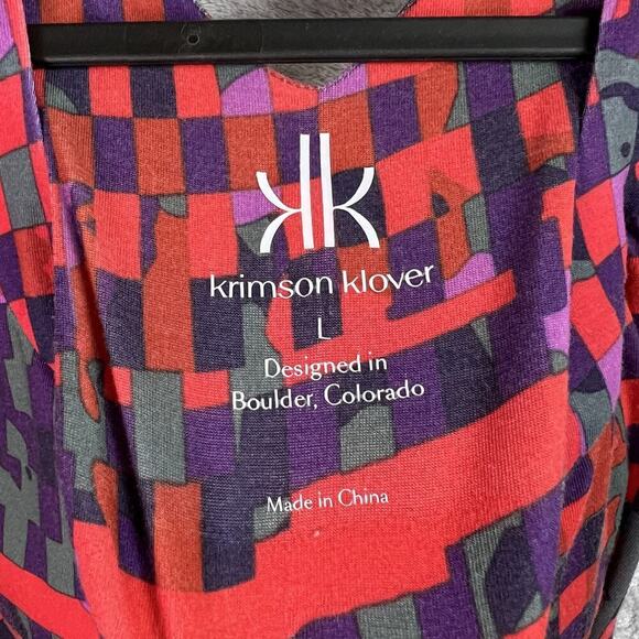 Krimson Klover Mini Dress Size Large Red Purple Tank Athletic Walking Athleisure - Picture 13 of 16